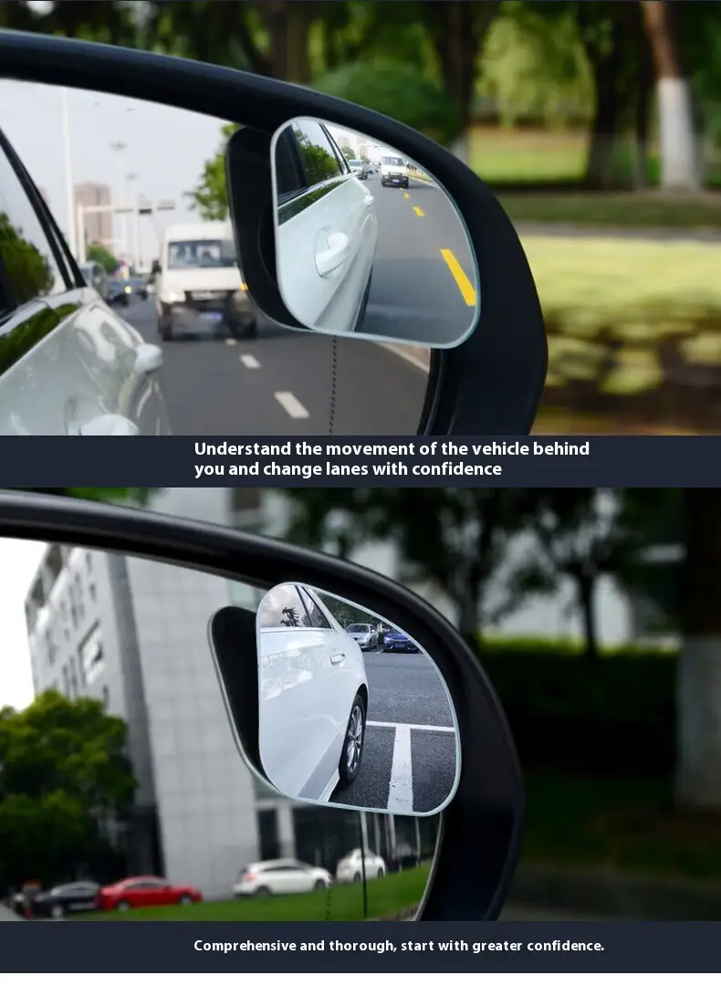 Special Car Rearview Mirror Small Round Mirror Frameless Rearview Mirror
