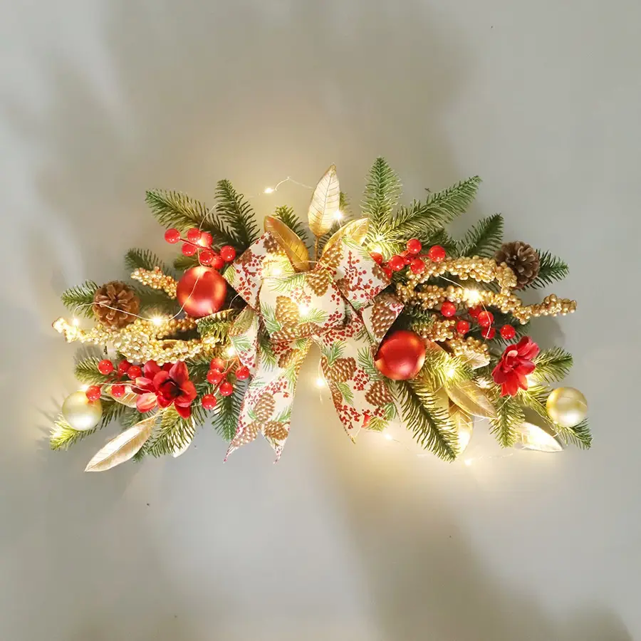 Creative Home Use Christmas Garland Upside Down Ornaments