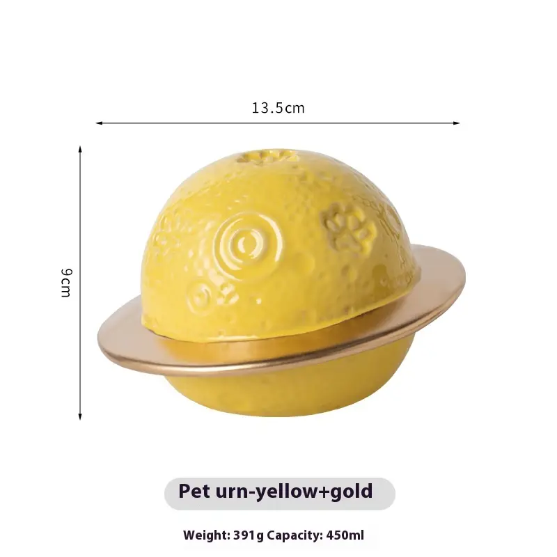 Planet Cinerary Casket Pet Light Luxury Cosmic Starry Sky Accompanied By Cat And Dog Death Memorial