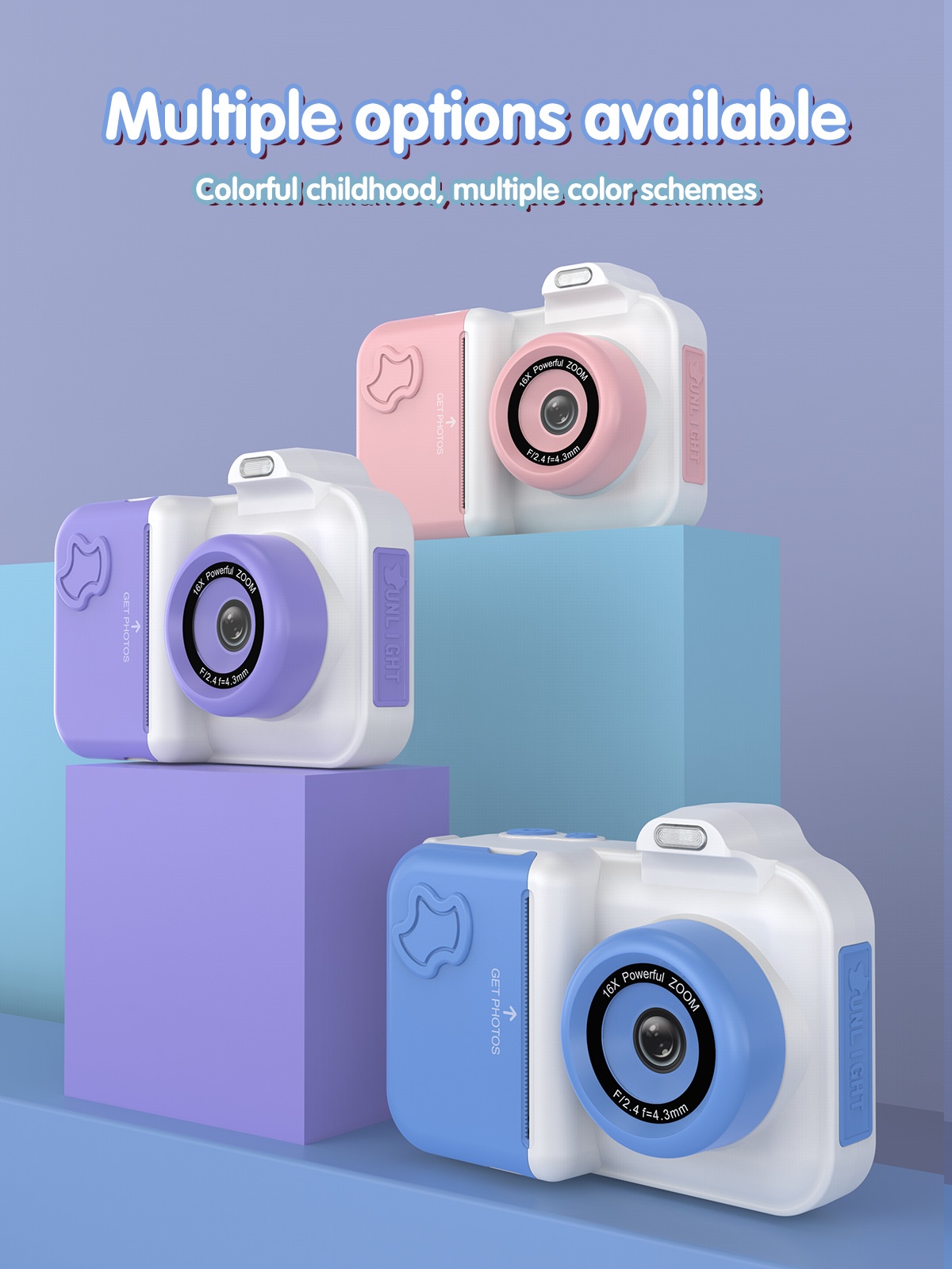 Children's Intelligent Printing Camera rear view