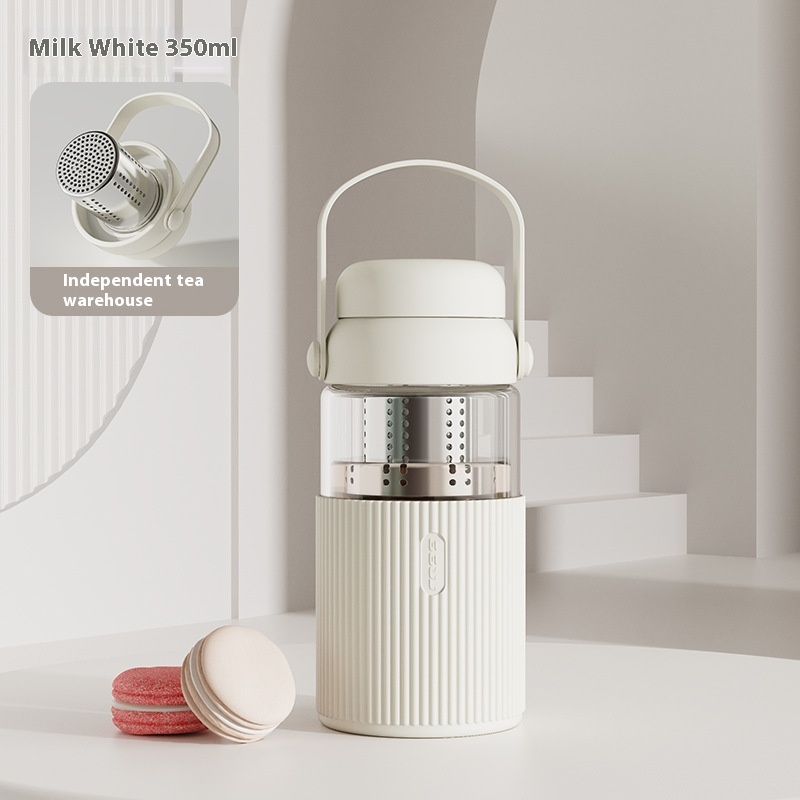 Household High-grade High-temperature Tea-water Separation Glass Cup