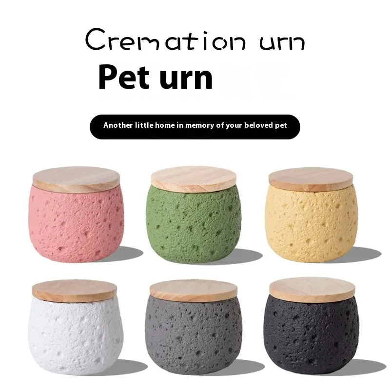 Pet Cinerary Casket Cat Dog Death Cremation Jar Commemorative