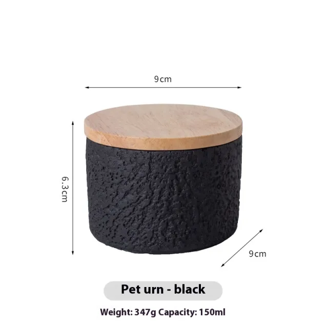 Pet Cinerary Casket Dog Cat Commemorative Tank Black - Shop at LoveMi