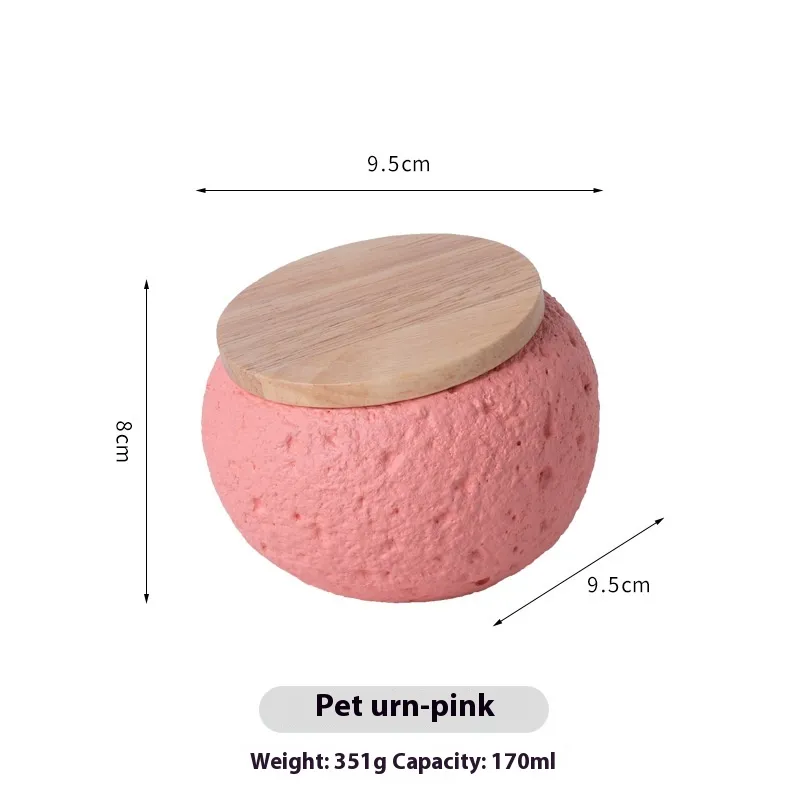 Pet Funeral Urn Storage Relics Storage Souvenirs - Pink