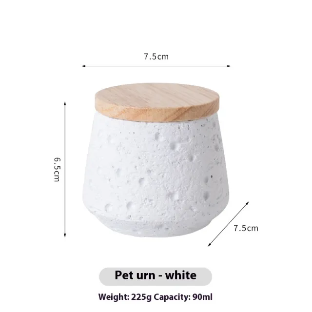 Mini Pet Cinerary Casket Teeth Hair Commemorative Tank White - Shop at LoveMi