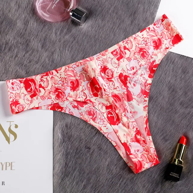 Ice Silk Seamless One piece Women's Underwear Big Flower - Shop at LoveMi
