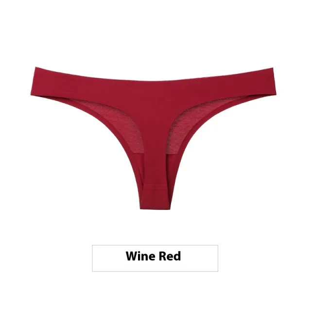 Ice Silk Seamless One piece Women's Underwear Red - Shop at LoveMi