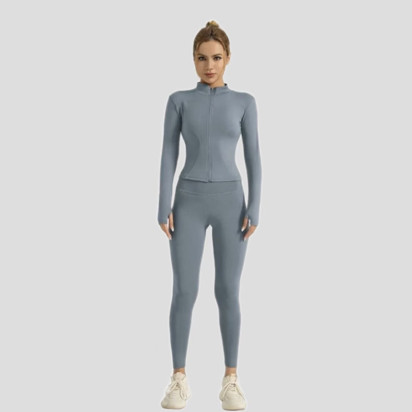 Pure Color Tight Yoga Clothes Suit
