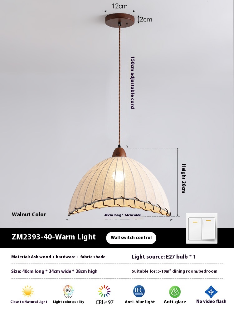 Fabric Dining Chandelier Bedroom Clothing Store - Image 6