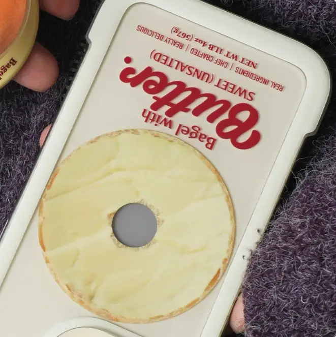 Creative Donut Cartoon Printed Silicone Phone Case