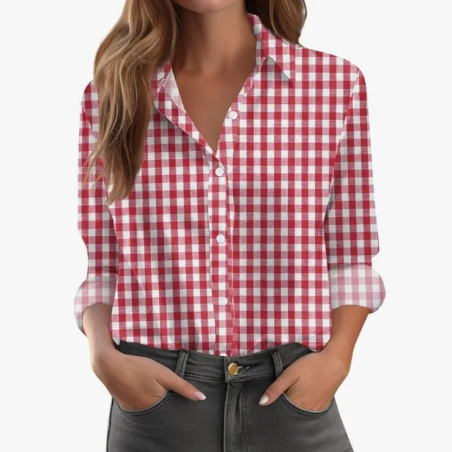 Printed Loose Casual Long Sleeved Shirt Nccs01011345 Style - Shop at LoveMi