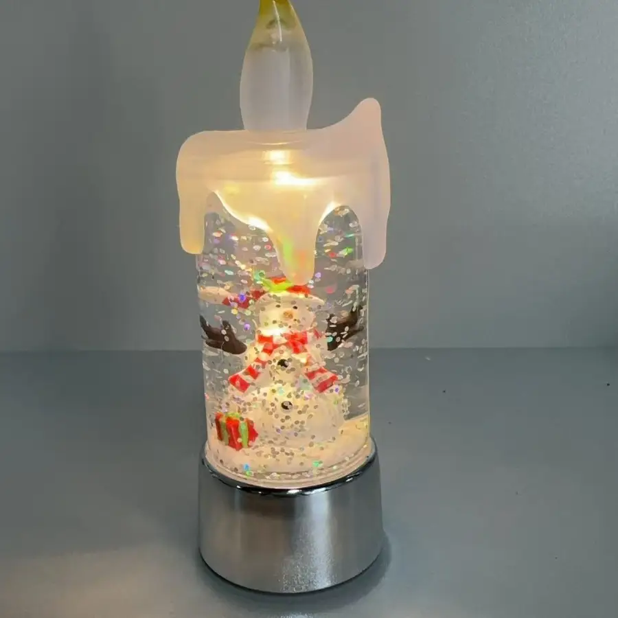 Christmas Decorations Candle Light Scene Layout