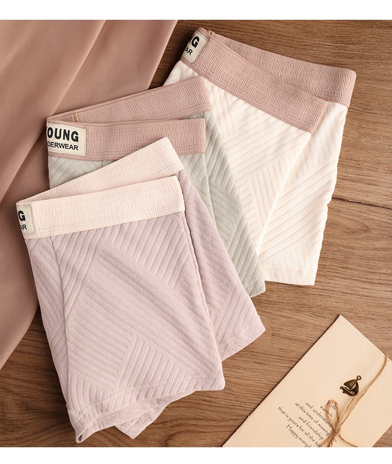Cotton Men's Mid Waist Texture Boxer Briefs | Elevated Statement