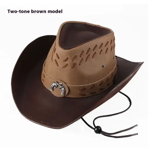 Men's Hat Wide Brim Western Cowboy Hat Sun Protection