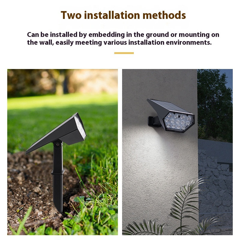 Solar Color Spotlight Courtyard Outdoor Lamp - Image 2