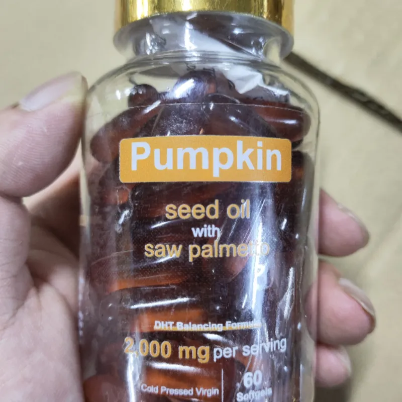 Natural Pumpkin Seed Oil Soft Capsules - 60 Capsules