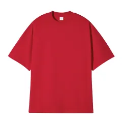 Men's Basic Short Sleeve T-Shirt - Red - View 1
