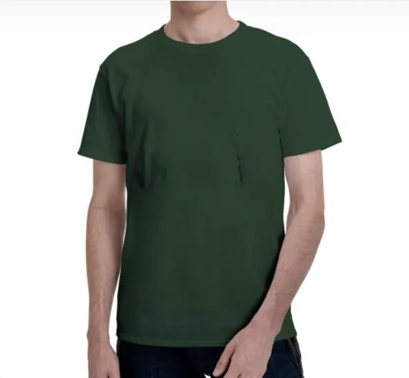 Men's Basic Short Sleeve T Shirt Dark Green - Shop at LoveMi