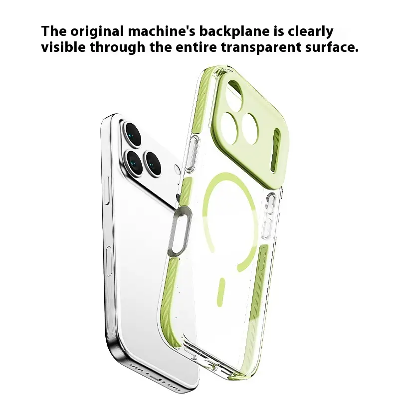 Three-in-one Drop-resistant Transparent Protective Case