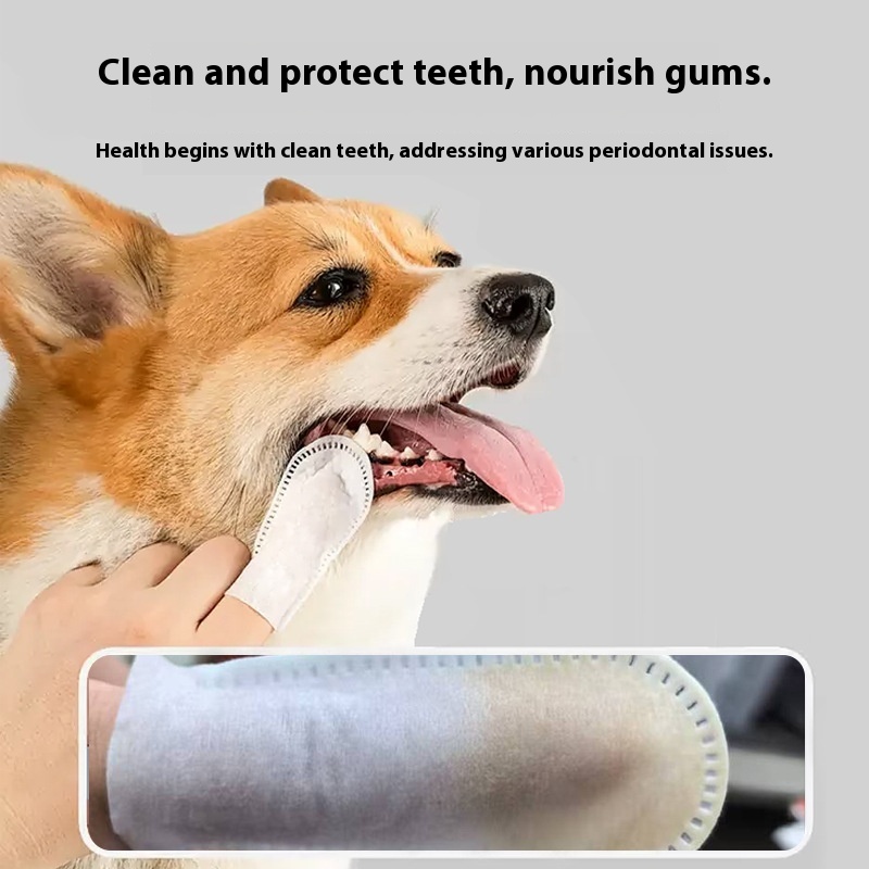 Cat And Dog Universal Oral Cleaning Supplies Anti-halitosis Cleaning Teeth Finger Stall