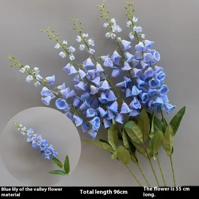 Decorative Flower Haze Blue Series Flower Material Rose