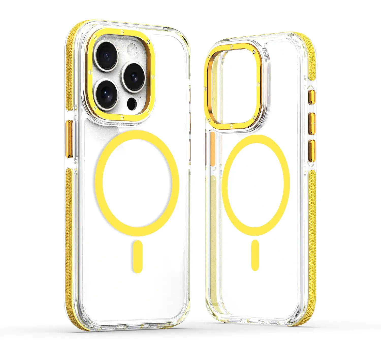 X Transparent Magnetic Phone Case Two-tone Edge