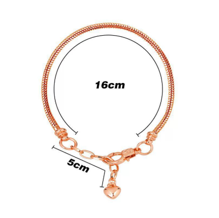 Snake chain pure copper bracelet