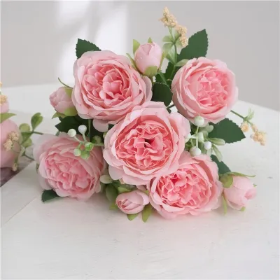 Peony Rose Home Decoration Wedding Hand Holding