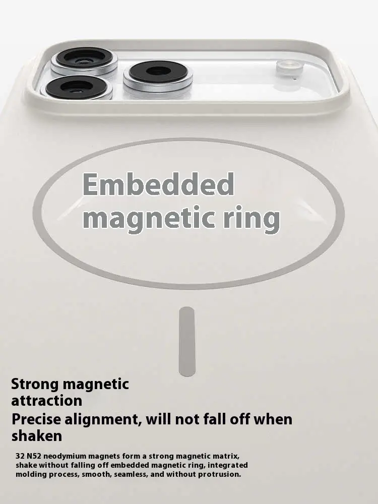 Frosted Magnetic Protective Cover Camera Button All-inclusive