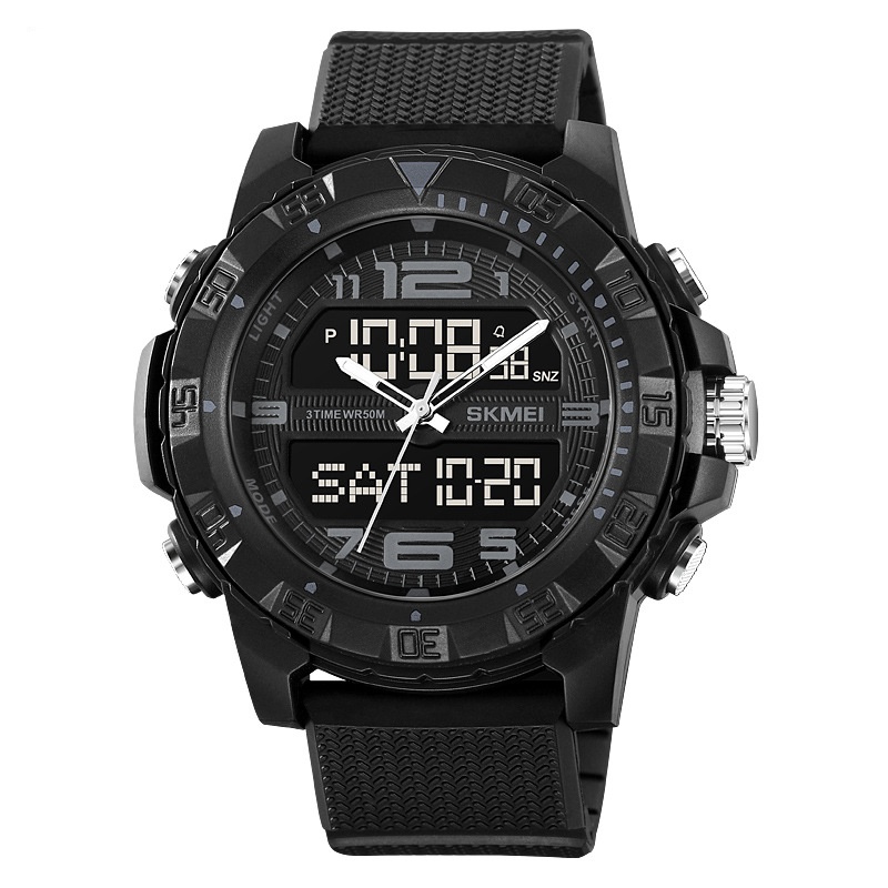 Dual Display Multifunctional Waterproof Electronic Watch Outdoor Sports