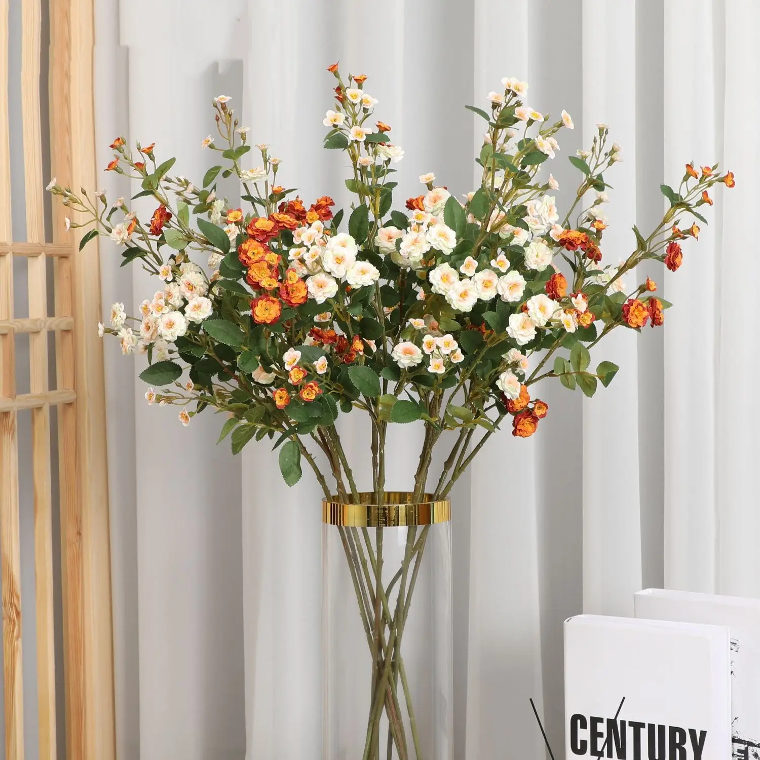 Artificial Flowers European Style Multi Head Small Rose Ornaments