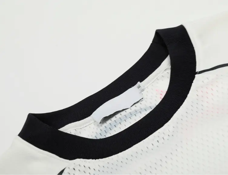 Letter Printed Mesh Breathable T-shirt For Men