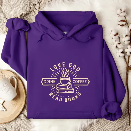 Personalized Hooded Sweater Loose Women Purple - Shop at LoveMi