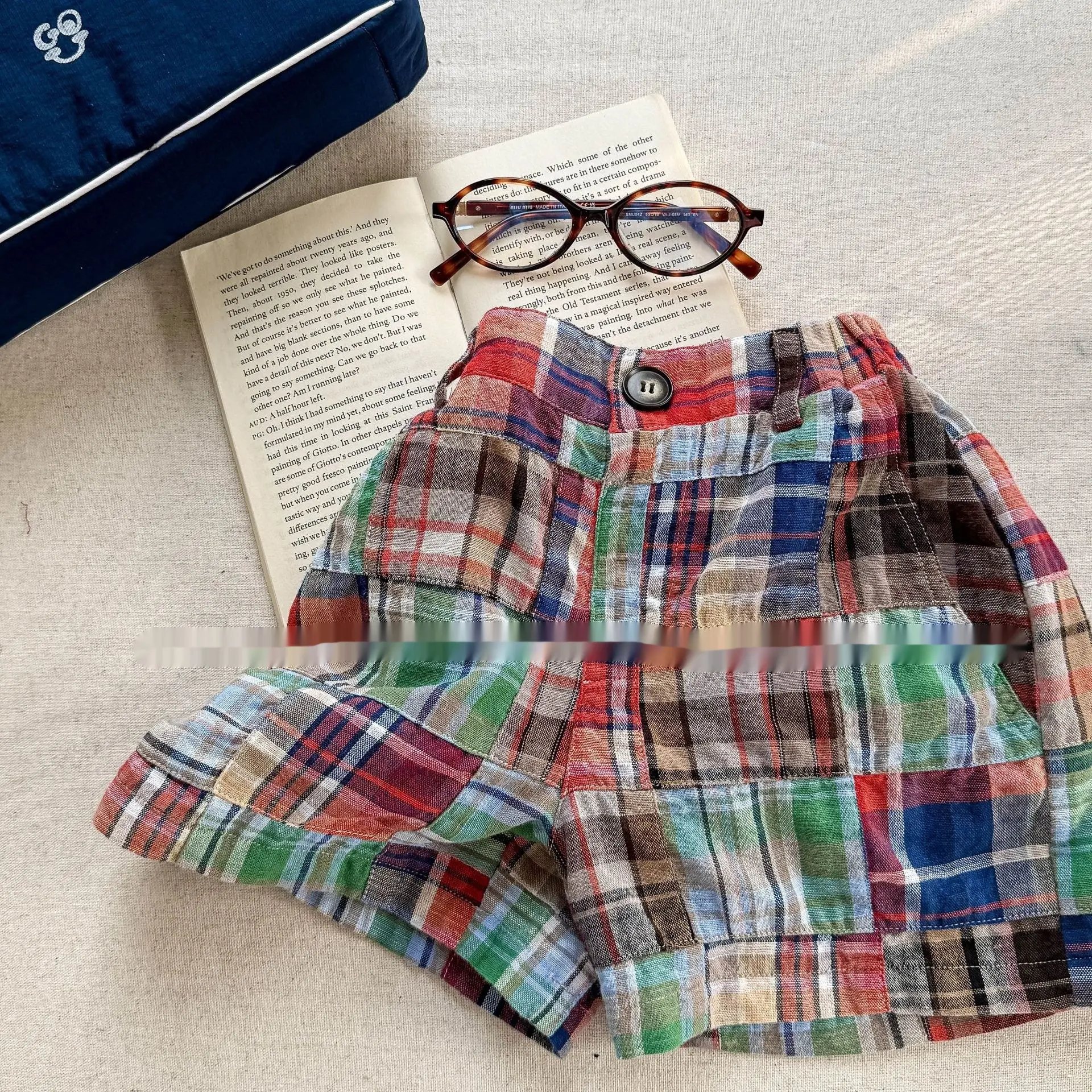 Summer Wear Fashion Stitching Short Boy And Girl Pants