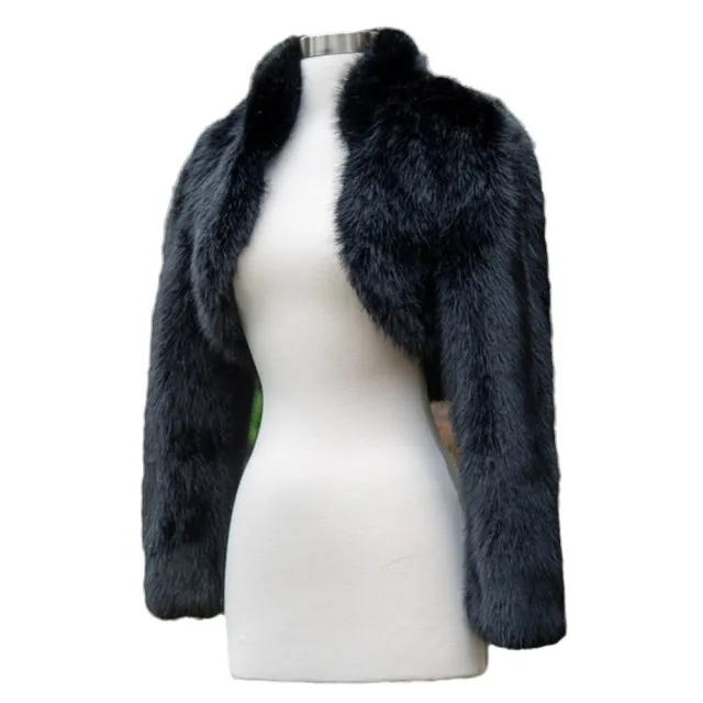 Fashion Casual Women's Fur Coat Short Black - Shop at LoveMi