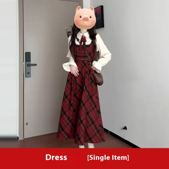 High grade Wear Match Set Long Dress Suspender Skirt - Shop at LoveMi