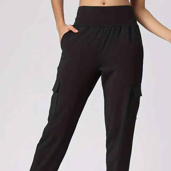 Sports Pants Wide Belt Women's Casual Trousers