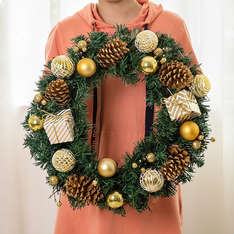 Gift Pack Ring Door Hanging Vine Ring Diy Decorative Rattan Christmas Decorations