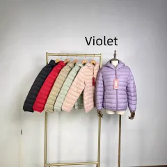All-matching Warm Short Cotton-padded Coat - Violet - View 1