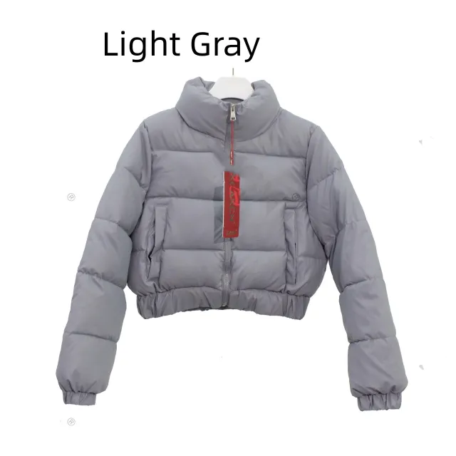 Autumn And Winter Stand up Collar Downcotton padded Jacket Tan - Shop at LoveMi