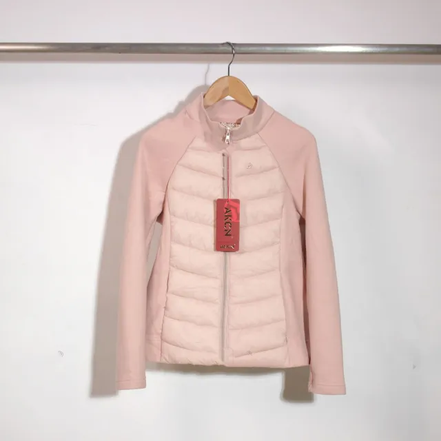 Plus Size Open Button Lightweight Down Coat Pink - Shop at LoveMi
