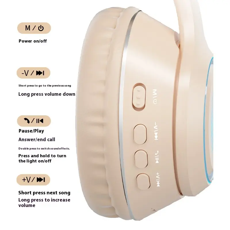 Wireless Headset Bluetooth Headset Subwoofer Game Super Clear