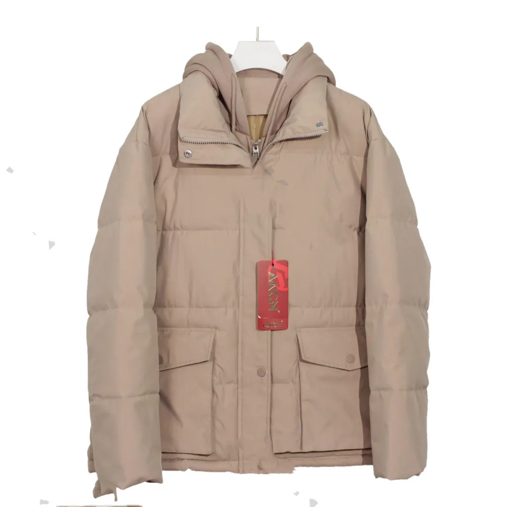 Loose Autumn Winter Coat Thick Cotton Jacket - Khaki