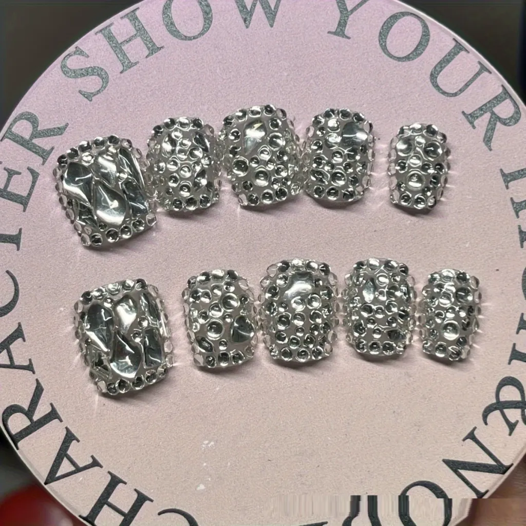 Handmade Everyday Style Removable Nail Tip Patch - Short