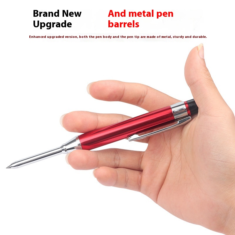 2 8mm Metal Long Head Deep Hole Carpenter's Pencil