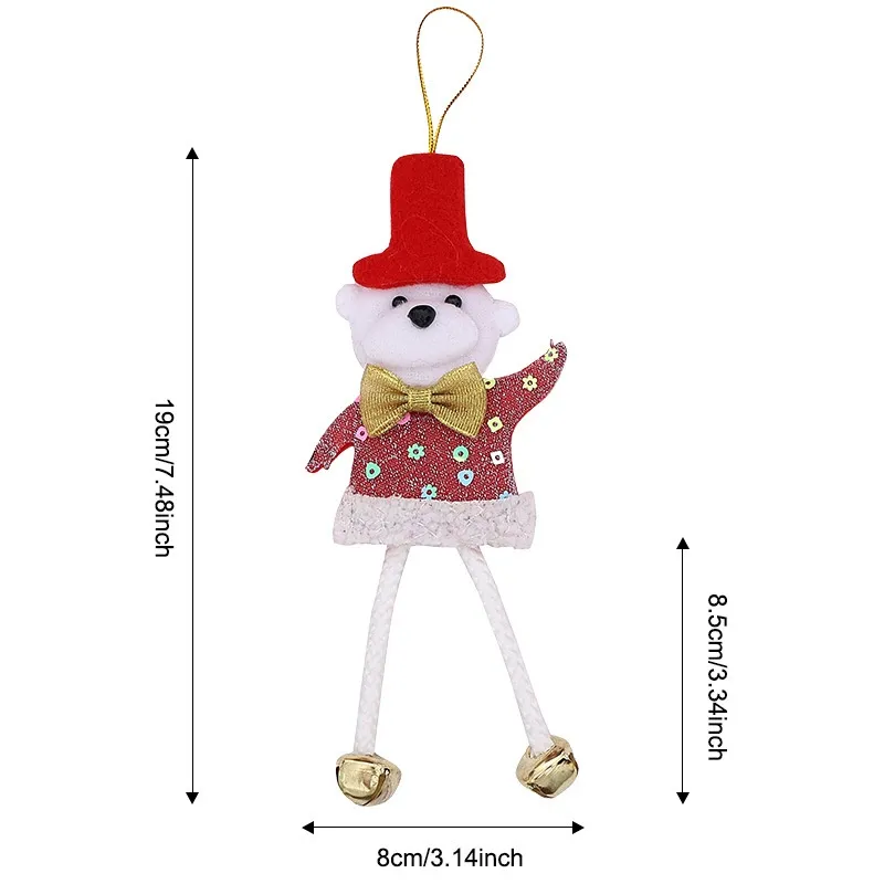 Christmas Decorative Small Pendant Window Layout - Bear