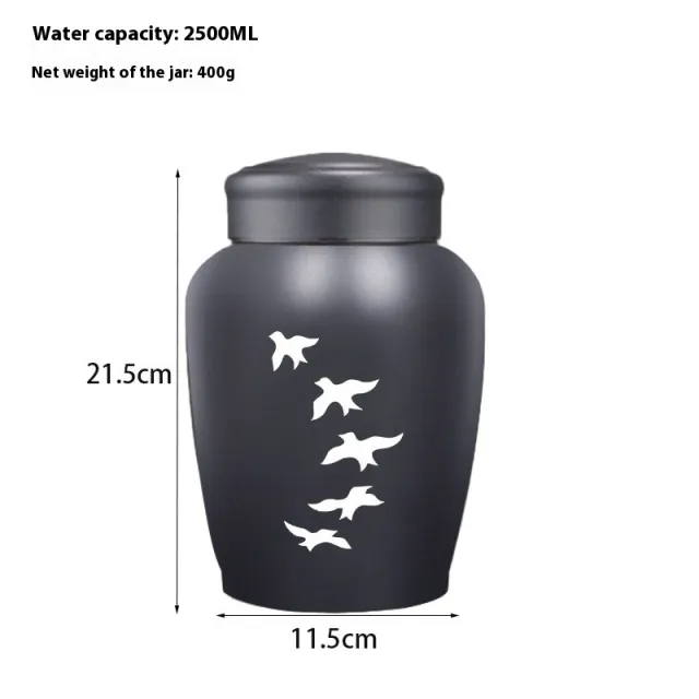 Stainless Steel Funeraray Urn Jar Style 1 - Shop at LoveMi