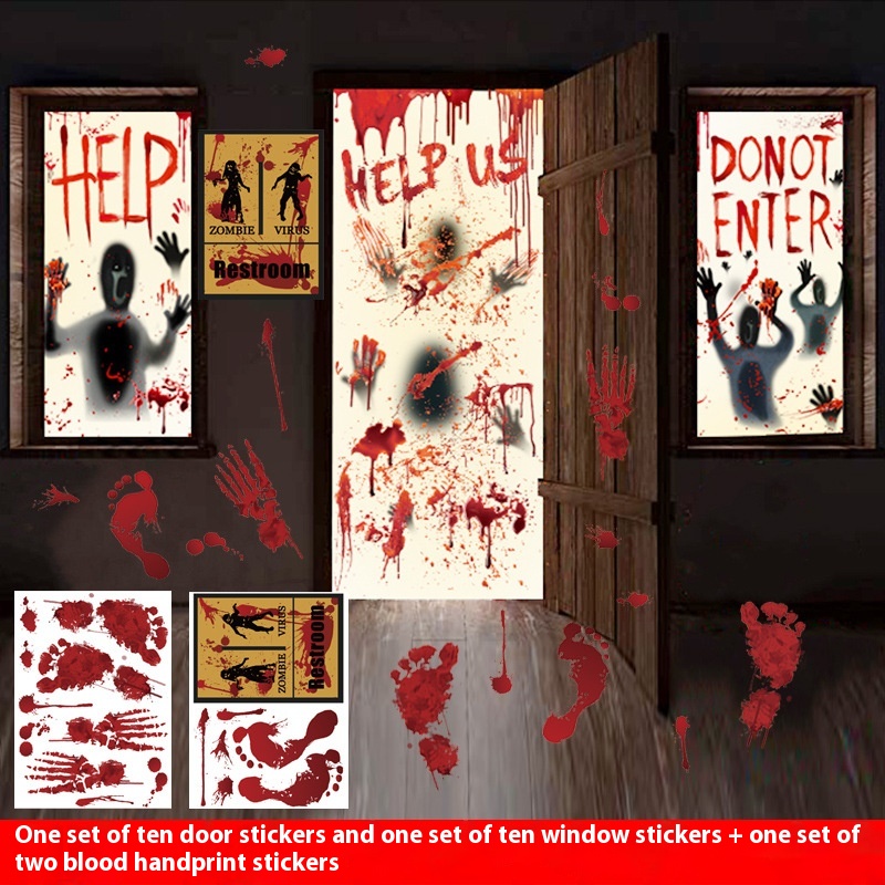 Hot Blood Handprint Wall Sticker Decoration
