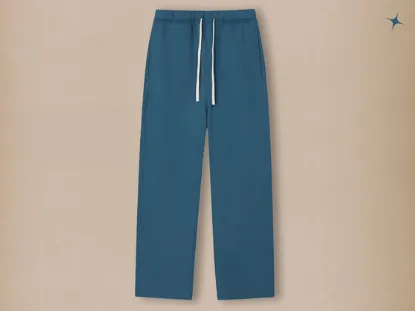 Pure Color All matching Velvet Padded Loose Casual Pants Peacock Blue - Shop at LoveMi