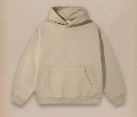 Pure Color All matching Velvet Padded Loose Hooded Sweater Milk Tea Color L Top - Shop at LoveMi